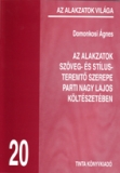 Tinta Knyvkiad: Az alakzatok szveg- s stlusteremt szerepe Parti Nagy Lajos kltszetben