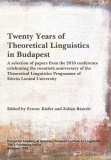 Tinta Knyvkiad: Twenty Years of Theoretical Linguistics in Budapest