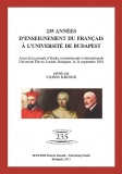 Tinta Knyvkiad: 235 annes d'enseignement du francais  l'Universit de Budapest