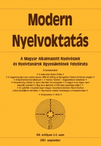 Szpe Gyrgy: Modern Nyelvoktats 2007. 2-3. szm