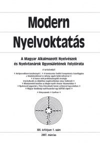 Szpe Gyrgy: Modern Nyelvoktats 2007. 1. szm