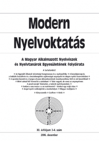 Szpe Gyrgy: Modern Nyelvoktats 2006. 3-4. szm