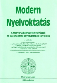 Szpe Gyrgy: Modern Nyelvoktats 2008. 3. szm