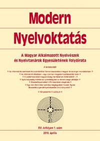 Szépe György: Modern Nyelvoktatás 2010. 1. szám
