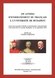 Tinta Knyvkiad: 235 années d'enseignement du francais á l'Université de Budapest