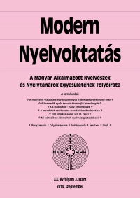 Medgyes Pter: Modern Nyelvoktats 2014. 3. szm