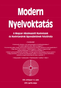 Drth Jlia: Modern Nyelvoktats 2016. 1-2.