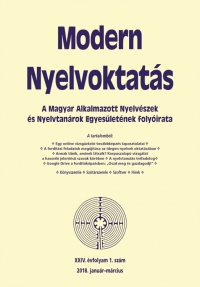 Ndor Orsolya: Modern Nyelvoktats 2018. 1. szm