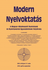 Ndor Orsolya: Modern Nyelvoktats 2018. 2-3. szm